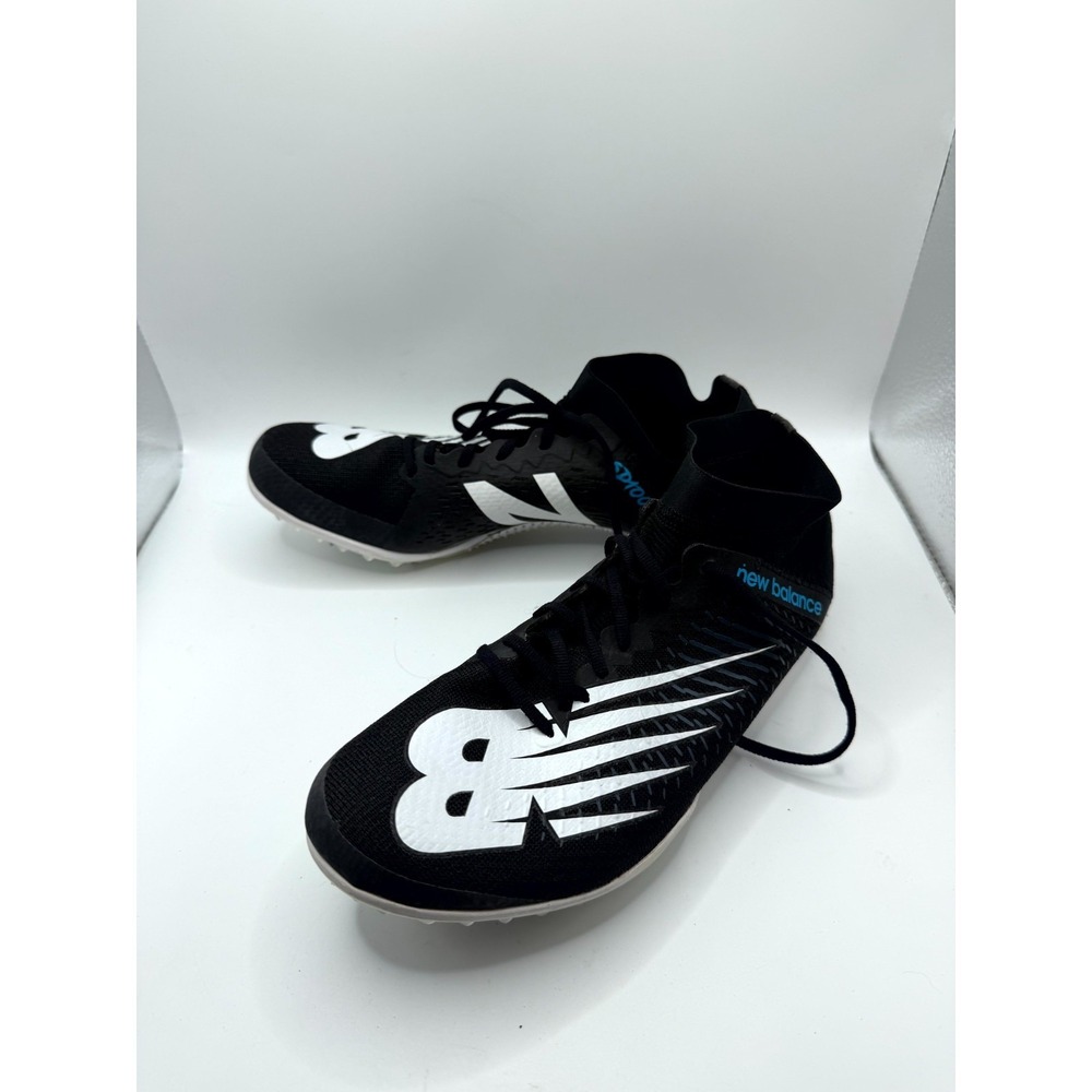 New Balance SD100v3 WSD100B3 Womens 8 Black White Blue Sneaker Track Field Shoes